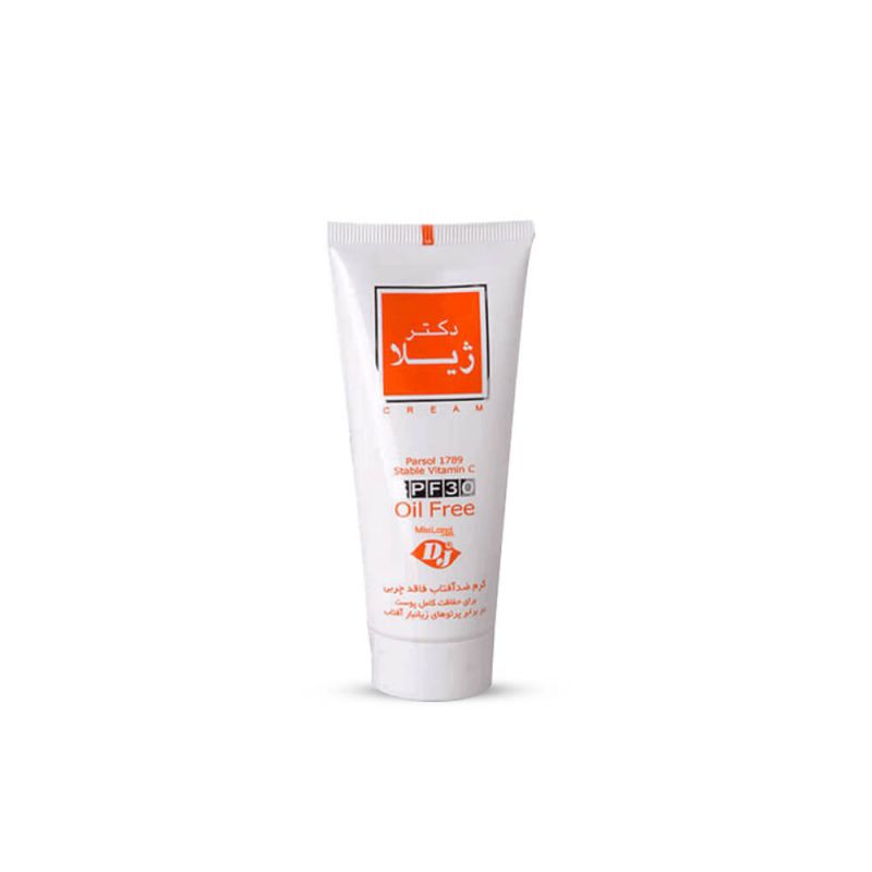 کرم ضد آفتاب بی رنگ فاقد چربی SPF30 دکتر ژیلا